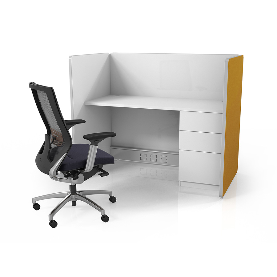 European Modern Office Partition Island Workstation Color Screen