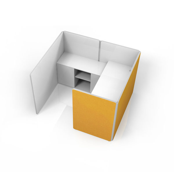 Modern Office Partition Island Workstation Color Screen - Wesome