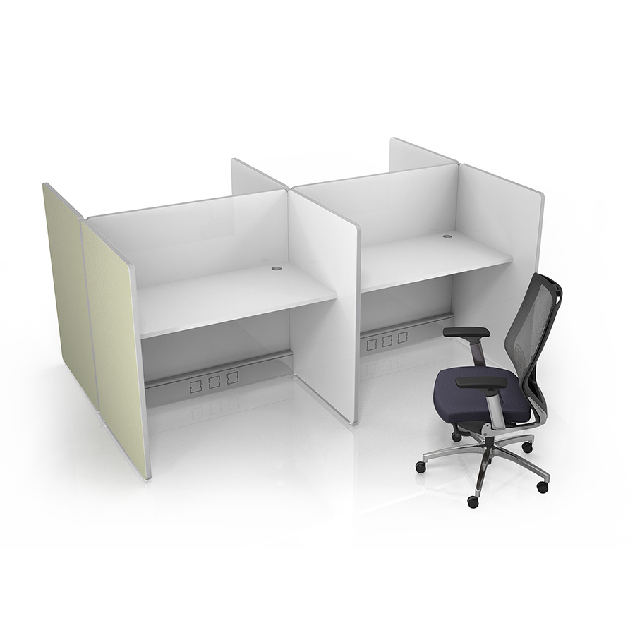 European Modern Office Partition Island Workstation Color Screen