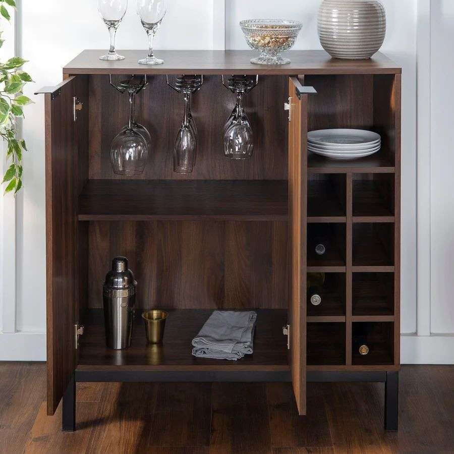 Wesome Factory Dining Furniture Luxury Wine Rack Office Wooden Wine Cabinet