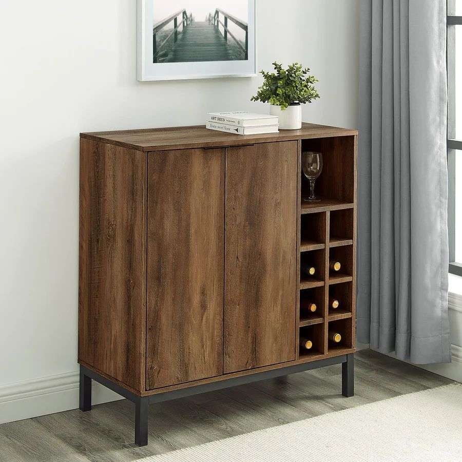 Wesome Factory Dining Furniture Luxury Wine Rack Office Wooden Wine Cabinet