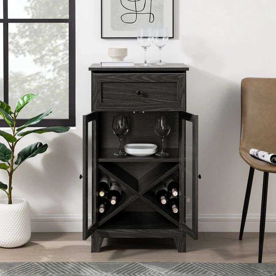 Wesome Factory Dining Furniture Luxury Wine Rack Office Wooden Wine Cabinet