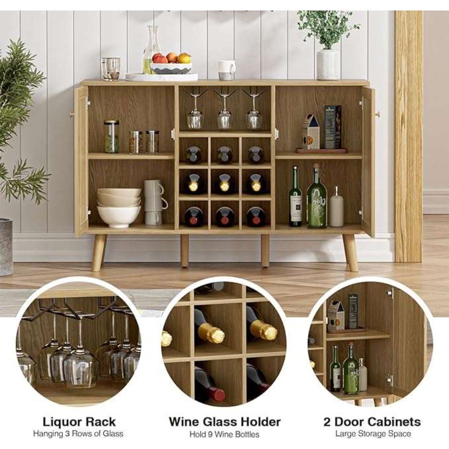 Wesome Factory Dining Furniture Luxury Wine Rack Office Wooden Wine Cabinet