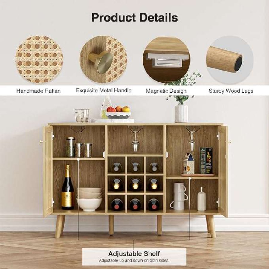 Wesome Factory Dining Furniture Luxury Wine Rack Office Wooden Wine Cabinet