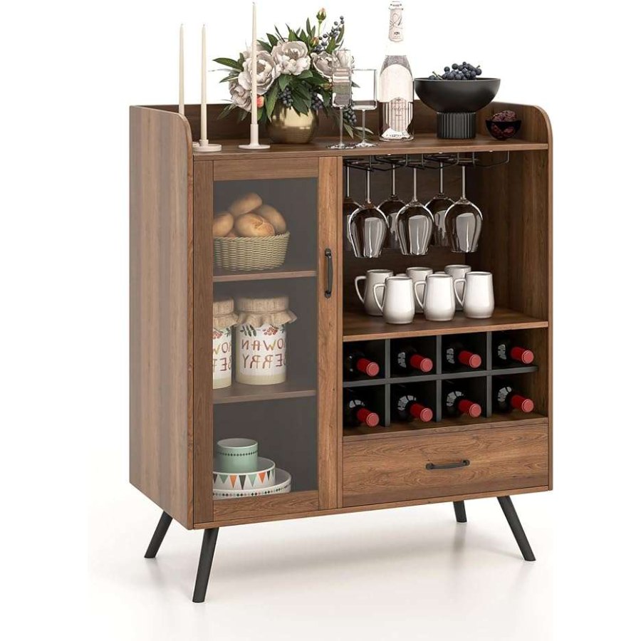 Wesome Factory Dining Furniture Luxury Wine Rack Office Wooden Wine Cabinet