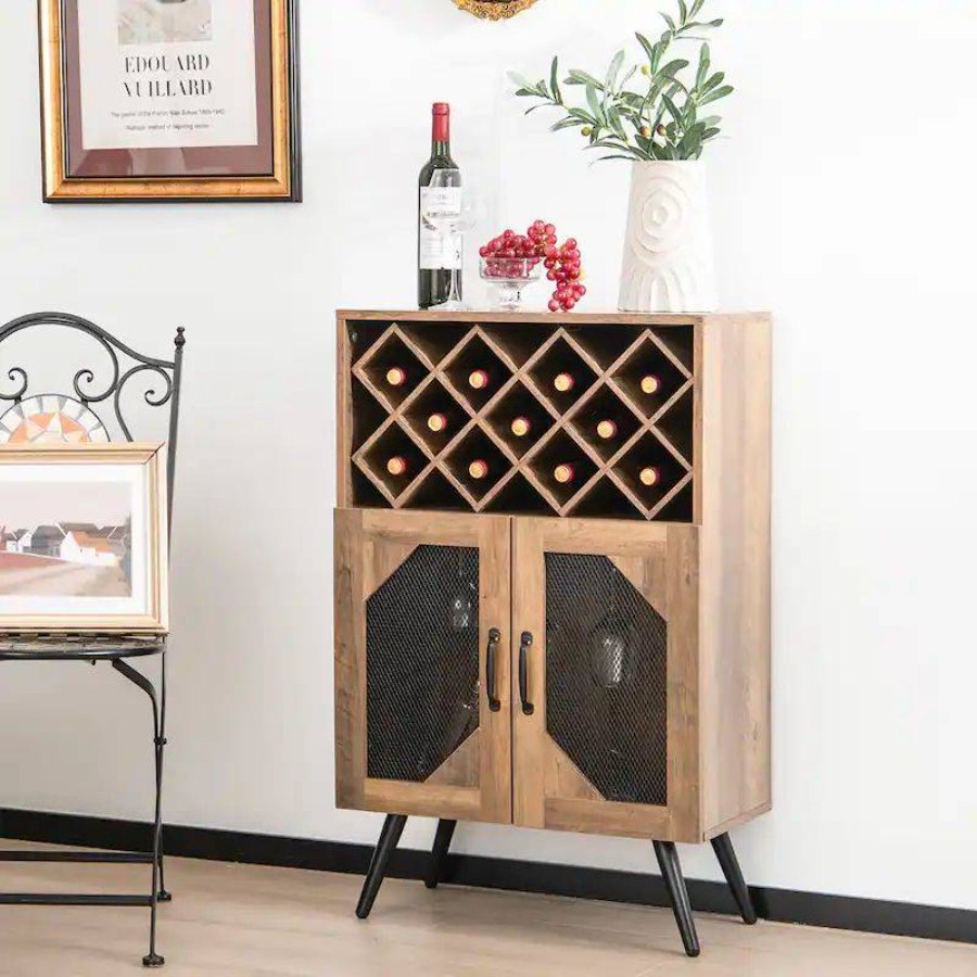 Wesome Factory Dining Furniture Luxury Wine Rack Office Wooden Wine Cabinet