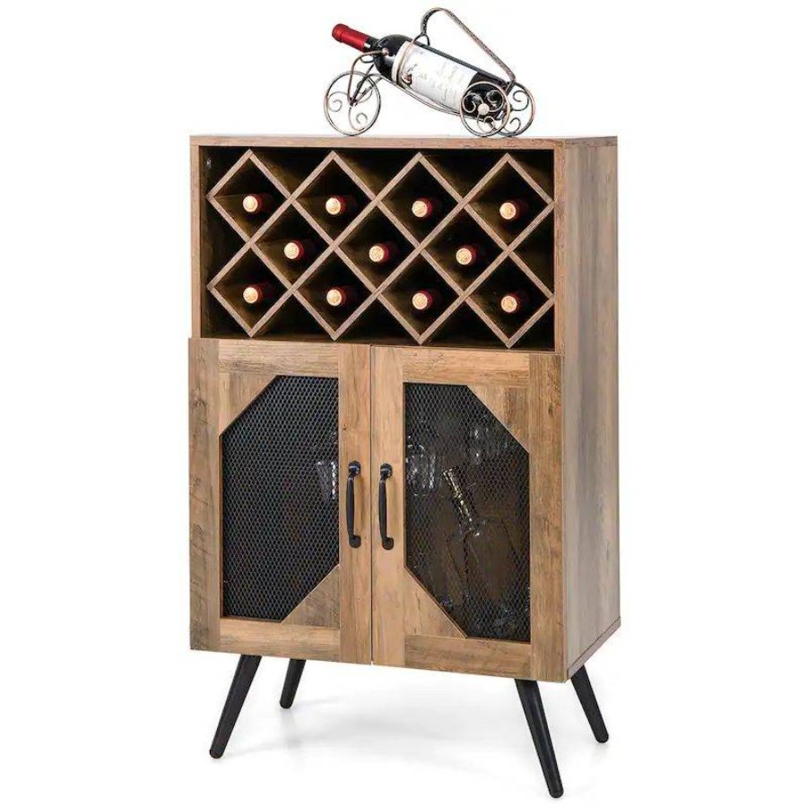 Wesome Factory Dining Furniture Luxury Wine Rack Office Wooden Wine Cabinet