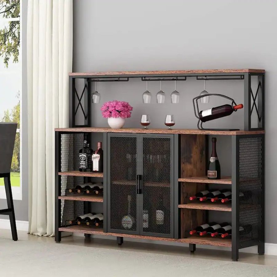 Wesome Factory Dining Furniture Luxury Wine Rack Office Wooden Wine Cabinet