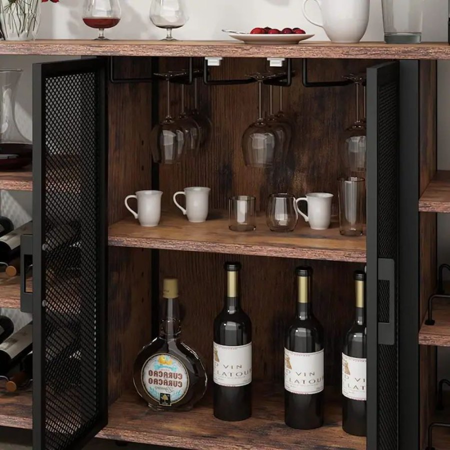 Wesome Factory Dining Furniture Luxury Wine Rack Office Wooden Wine Cabinet