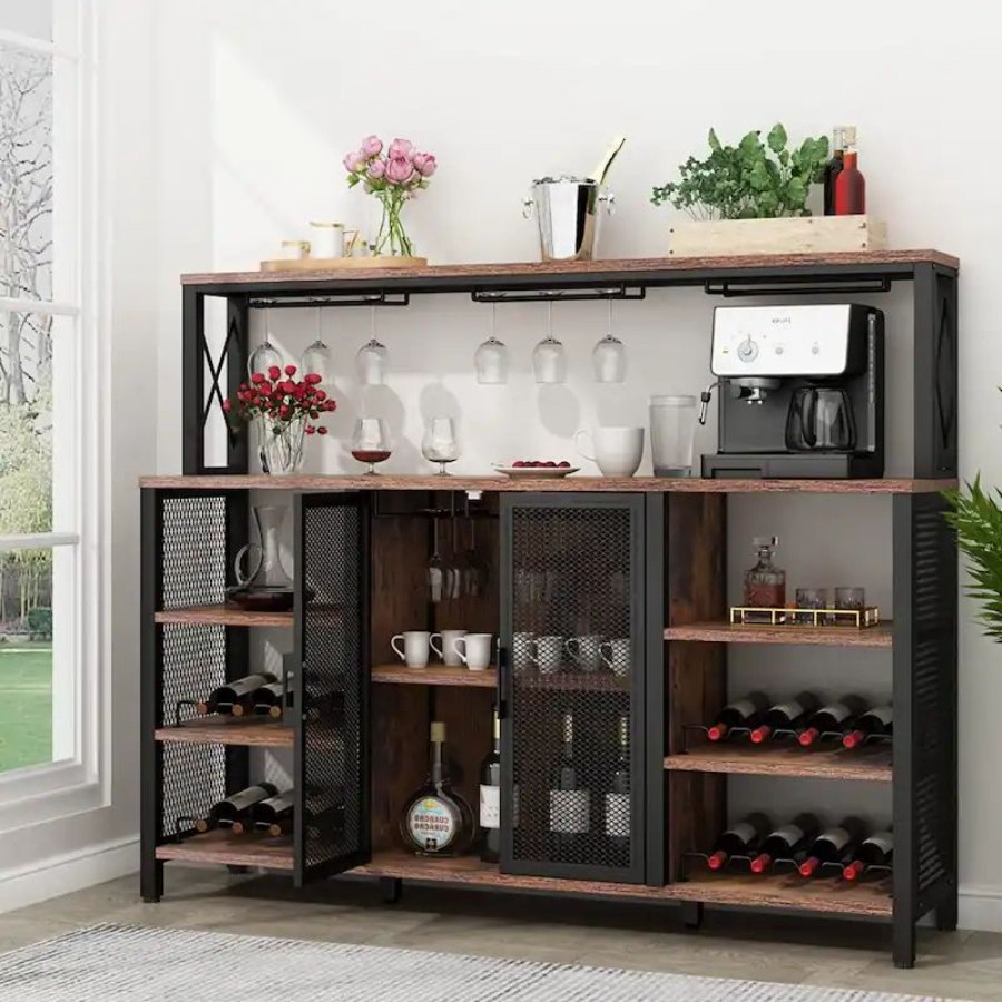 Wesome Factory Dining Furniture Luxury Wine Rack Office Wooden Wine Cabinet