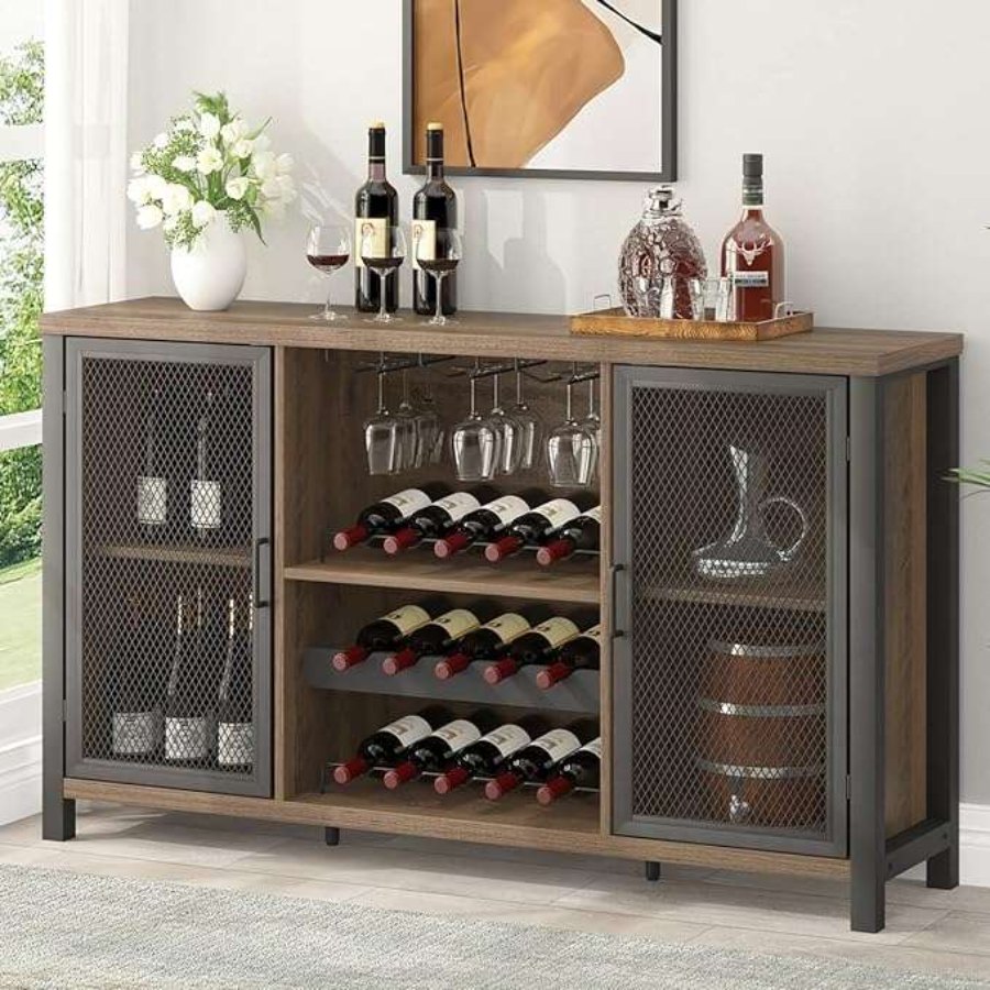 Wesome Factory Dining Furniture Luxury Wine Rack Office Wooden Wine Cabinet