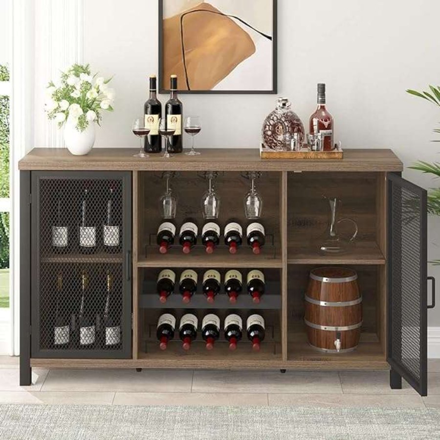 Wesome Factory Dining Furniture Luxury Wine Rack Office Wooden Wine Cabinet