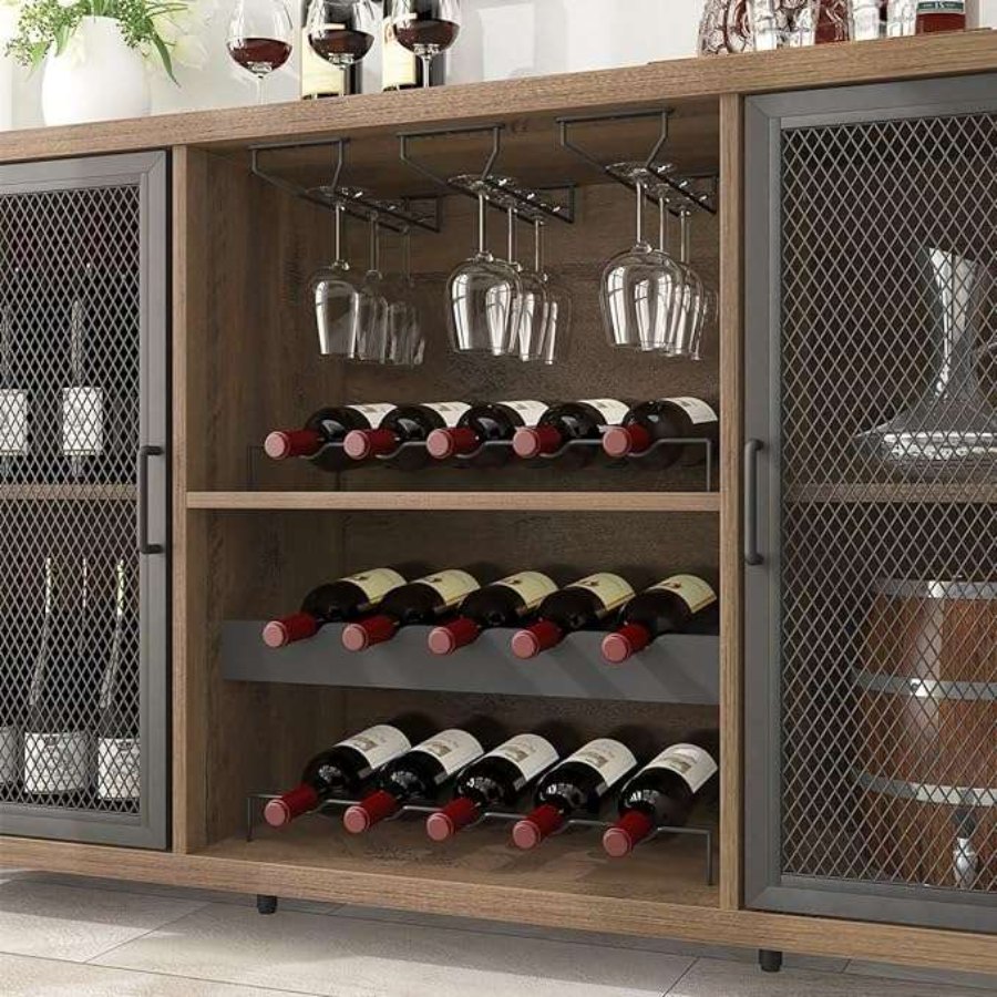 Wesome Factory Dining Furniture Luxury Wine Rack Office Wooden Wine Cabinet