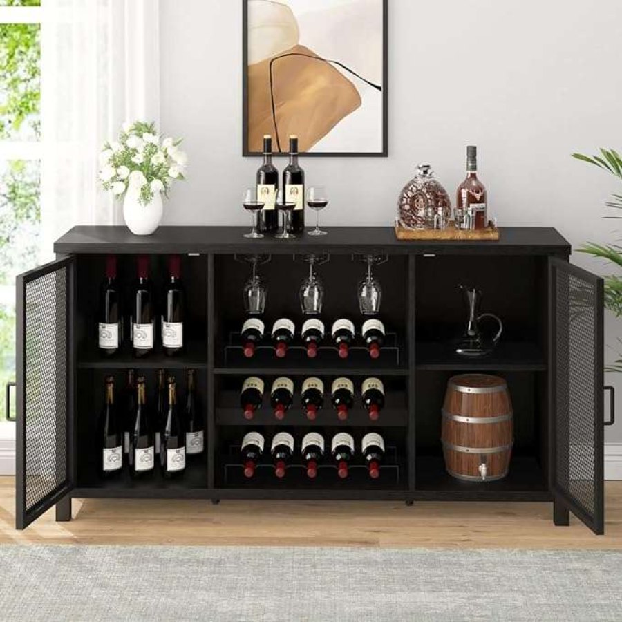 Wesome Factory Dining Furniture Luxury Wine Rack Office Wooden Wine Cabinet