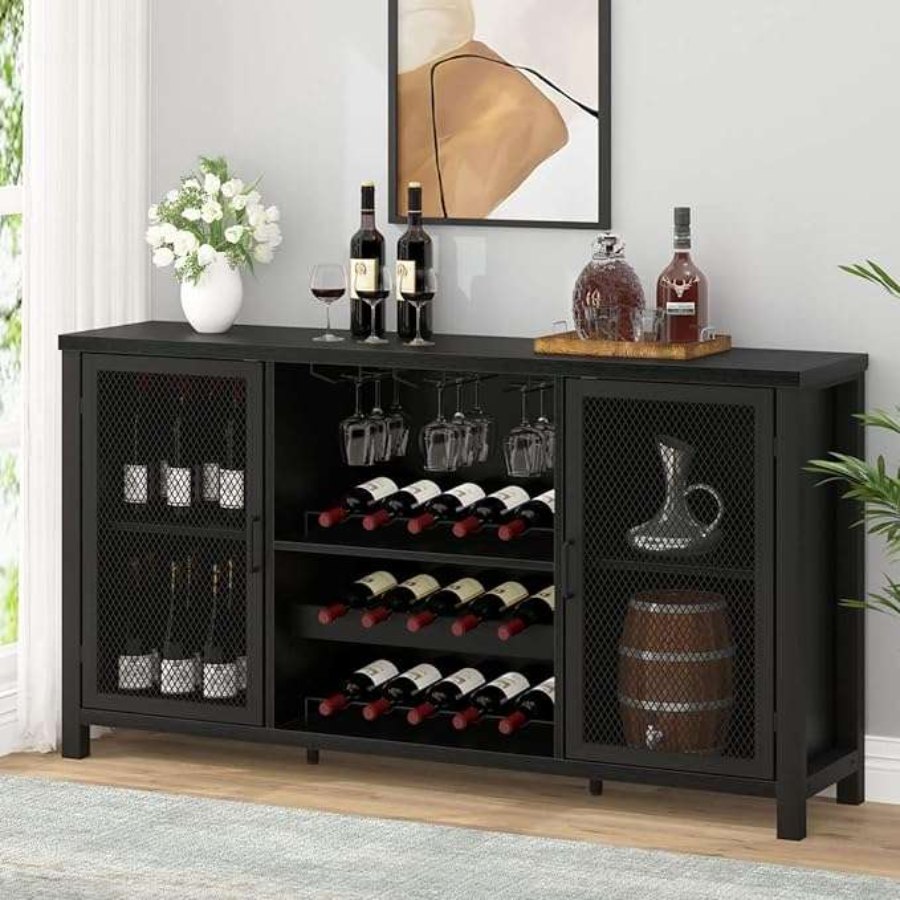 Wesome Factory Dining Furniture Luxury Wine Rack Office Wooden Wine Cabinet