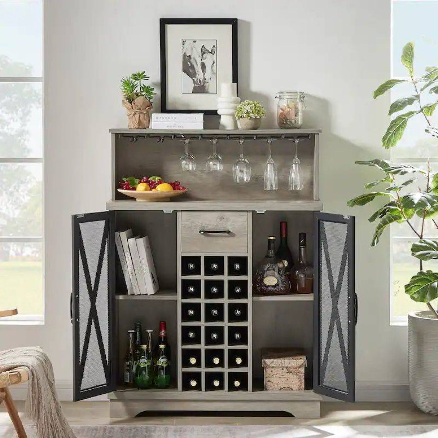 Wesome Factory Dining Furniture Luxury Wine Rack Office Wooden Wine Cabinet