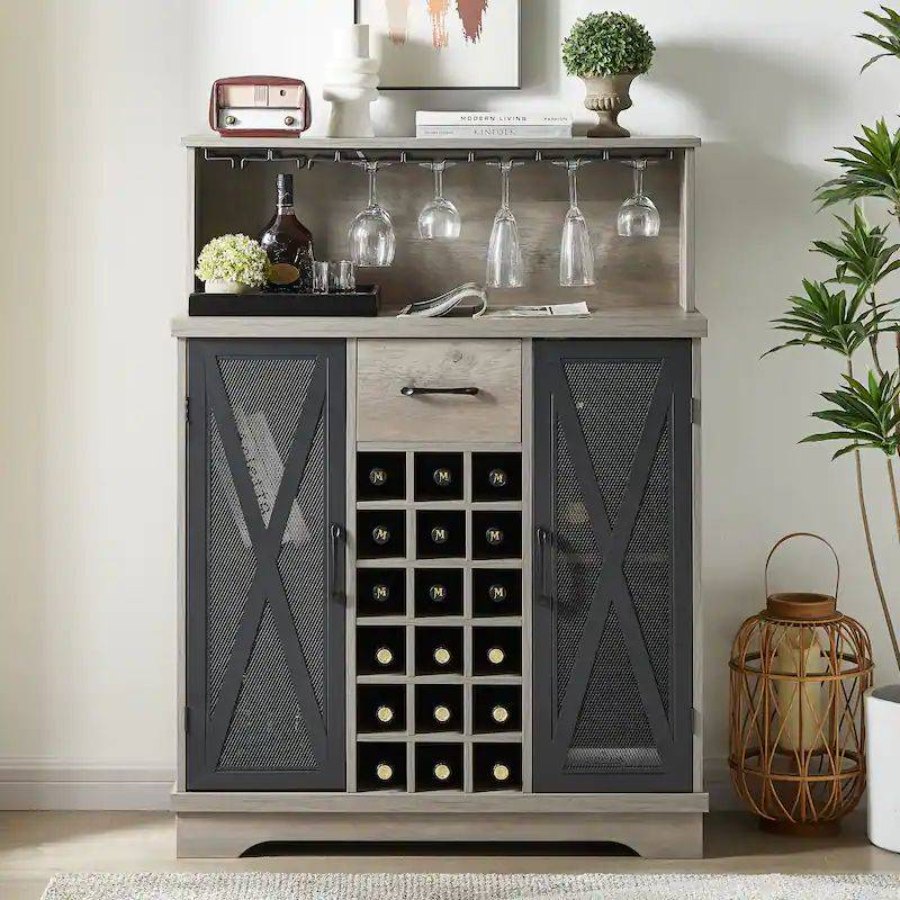 Wesome Factory Dining Furniture Luxury Wine Rack Office Wooden Wine Cabinet