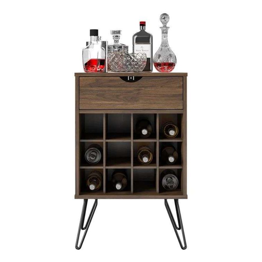 Wesome Factory Dining Furniture Luxury Wine Rack Office Wooden Wine Cabinet