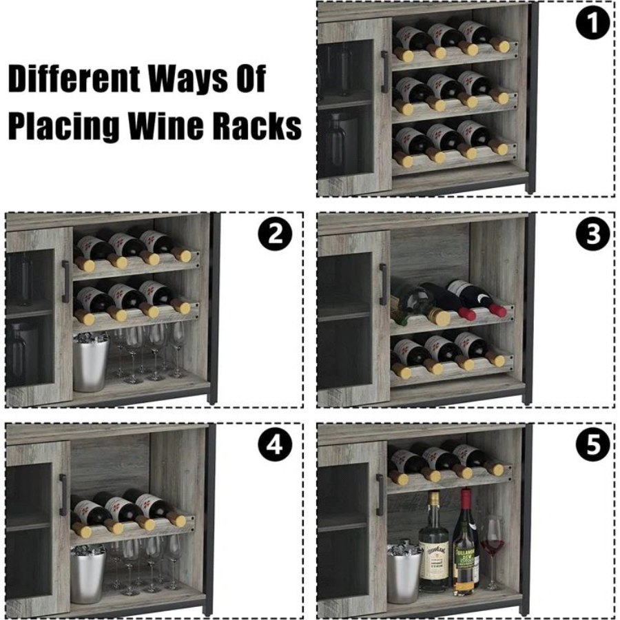 Wesome Factory Dining Furniture Luxury Wine Rack Office Wooden Wine Cabinet