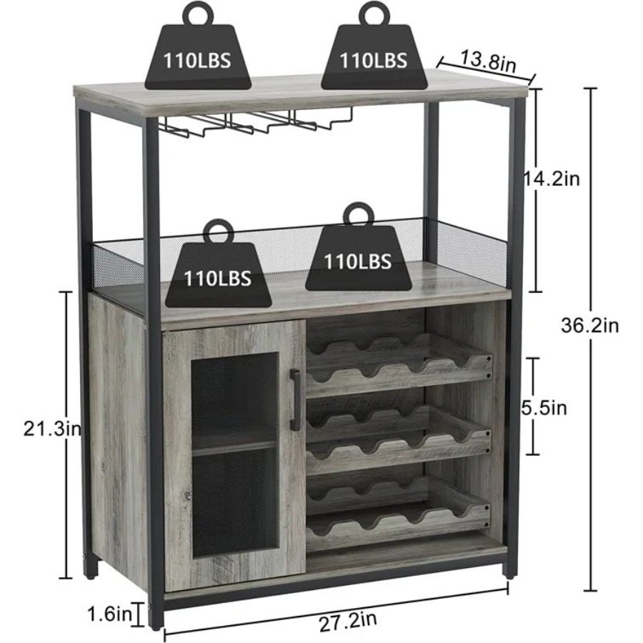 Wesome Factory Dining Furniture Luxury Wine Rack Office Wooden Wine Cabinet